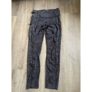 Lululemon Fast Free Tight II 25" Non-Reflective Heritage 365 Camo size 6